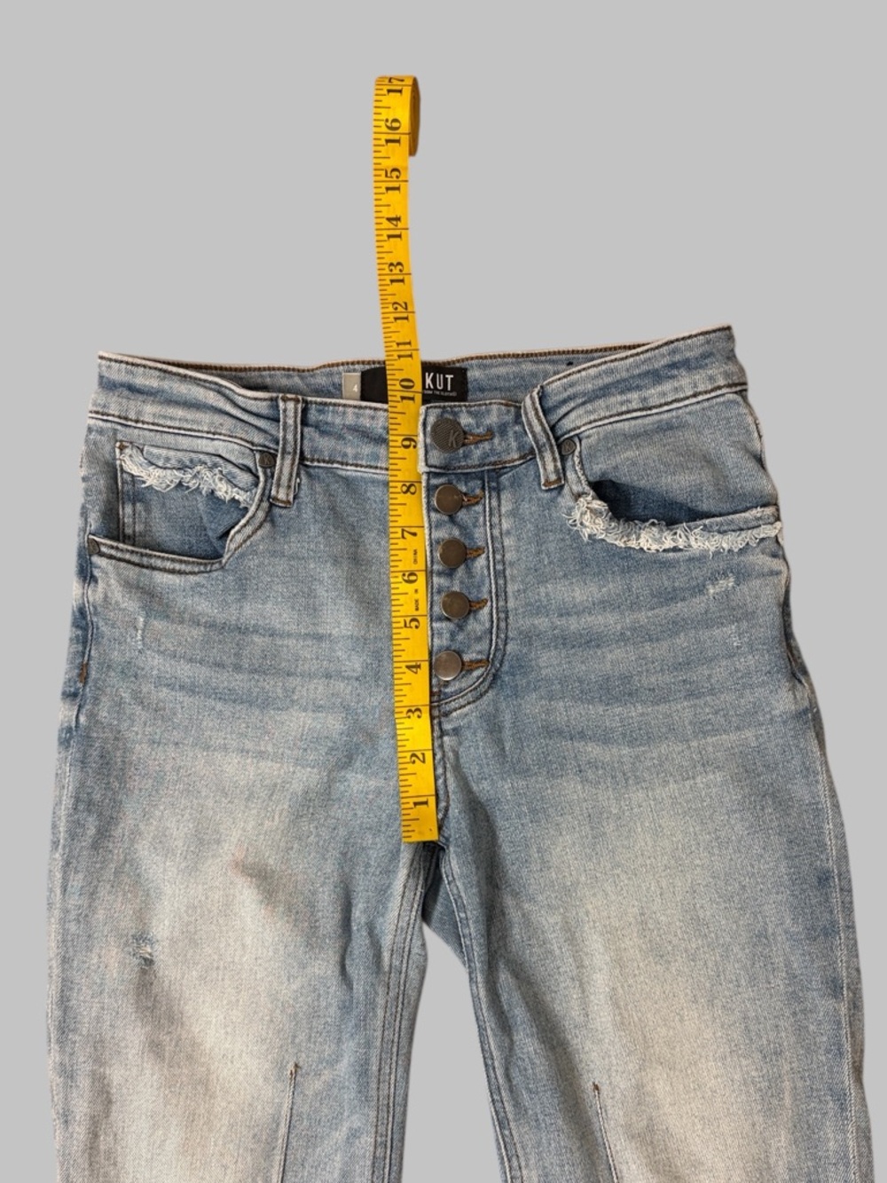 Kut From The Kloth Reese High-Rise Fab Ab Ankle Straight Jeans - Picture 5 of 7